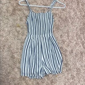 hollister back tie romper